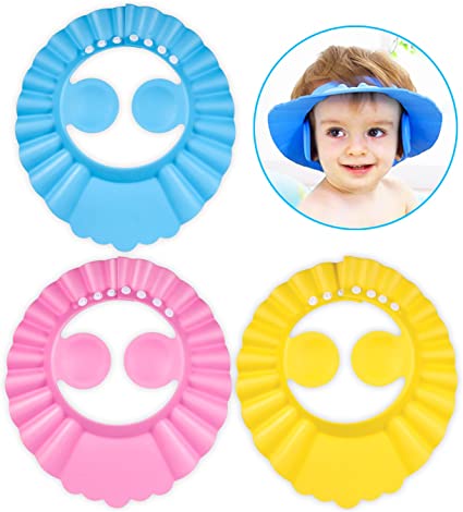 Acheter Protéger la tête couverture dessin animé bébé bonnet de douche  enfants bain douche chapeau cheveux lavage chapeau shampooing casquette